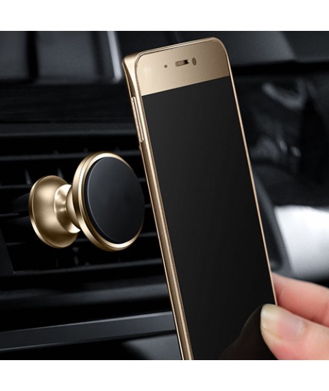 حامل موبايل مغناطيس تكييف -ذهبي