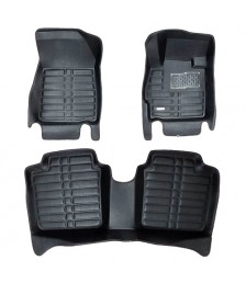 طقم دواسات 5D للسيارة 3 قطع - اسود سكودا اوكتافيا A7