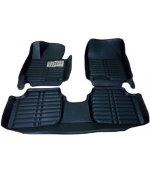 طقم دواسات5D للسيارة 3 قطع - اسود هيونداى النتراMD 2011:2015