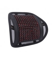 مسند ظهر لمقعد السيارة - شبك وخرز اسود جودة عالية