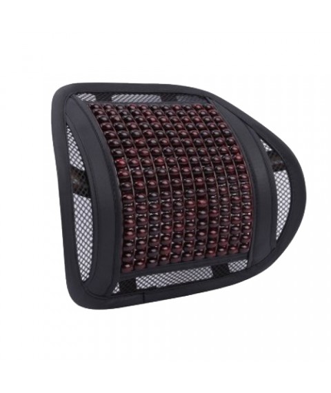 مسند ظهر لمقعد السيارة - شبك وخرز اسود جودة عالية