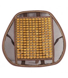 مسند ظهر لمقعد السيارة - شبك وخرز بيج جودة عالية