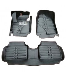 طقم دواسات 5D للسيارة 3 قطع - اسود هيونداى النترا AD  2018