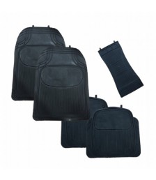 -طقم دواسات مسطر  5 قطع للسيارة- أسود