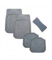 -طقم دواسات فيكتور NO.1  للسيارة 5 قطع - رمادي