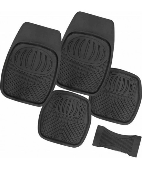 -طقم دواسات حوض 5 قطع للسيارة- اسود