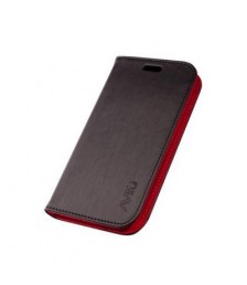 جراب سامسونج نوت 2 من افيك+ شاشة واقية , أسود