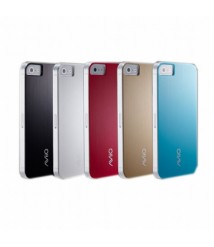  ايفيك (5) جراب اي فون 5 /5S سيمبلي بيزيك + (5) شاشة واقية - أسود + أزرق + أحمر + ذهبي + أبيض