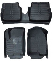 طقم دواسات 5D لسيارة شيفروليه افيو-3 قطع لون اسود