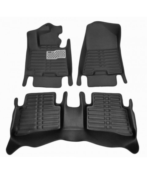 سجادة ارضية السيارة ثلاثية الابعاد لسيارة كيا سبورتاج 2016-2018، 3 قطع
