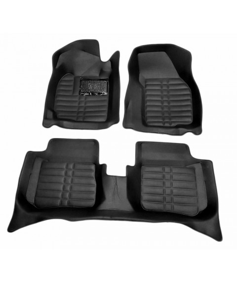 سجادة ارضية السيارة ثلاثية الابعاد لسيارة ميتسوبيشي لانسر بومة ،3 قطع