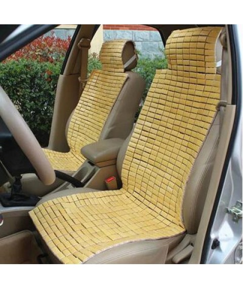 عراقة خشب بامبو للسيارة مقعد واحد