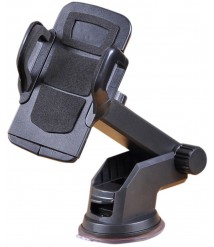 حامل موبايل للسيارة قابل للانحناء بذراع معتدد المقاسات مع قاعدة تثبيت للاجهزة الذكية متوافق مع ايفون وجلاكسي