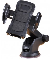 حامل موبايل للسيارة قابل للانحناء بذراع معتدد المقاسات مع قاعدة تثبيت للاجهزة الذكية متوافق مع ايفون وجلاكسي