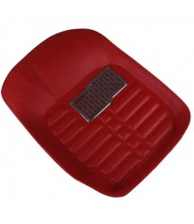 طقم دواسات 5D للسيارة 5 قطع - احمر غامق