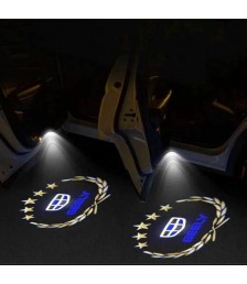 لوجو باب سيارة ظل ضوء الصمام جيلى- 2 قطعة