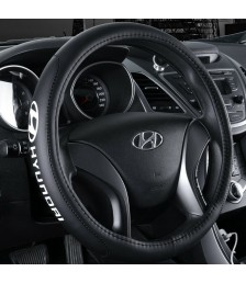 غطاء عجلة القيادة الرياضية لسيارات هيونداي غطاء عجلة القيادة الجلدية لمقبض السيارة