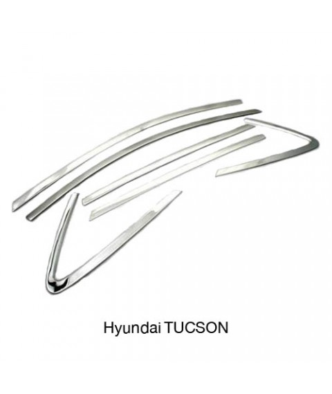 فريم نيكل لتحديد نوافذ السيارة لسيارة هيونداي توسان 2015