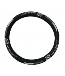 جراب دريكسيون جلد سيلكون اسود في رمادي  لسيارة متسوبيشي