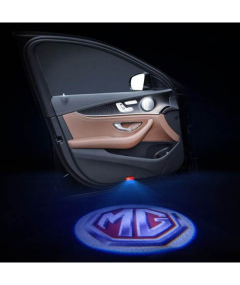 لوجو باب سيارة ظل ضوء ام جى - 2 قطعة