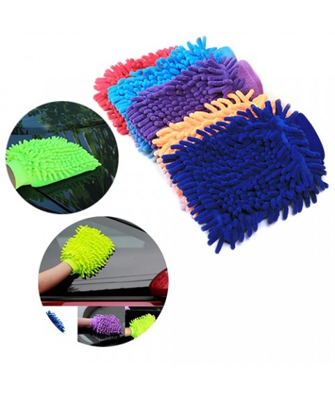 جوانتي  لغسيل وتنظيف السيارة بالميكروفيبر  لجميع أنواع السيارات والموتسيكلات والمنزل 