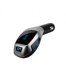 مشغل ام بي 3 للسيارة وبحتوي على بلوتوث يدعم الاتصال وجهاز ارسال موجات اف ام ومكبر صوت مع مدخل يو اس بي للشحن ومدخل لبطاقة تي اف