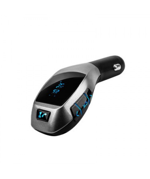 مشغل ام بي 3 للسيارة وبحتوي على بلوتوث يدعم الاتصال وجهاز ارسال موجات اف ام ومكبر صوت مع مدخل يو اس بي للشحن ومدخل لبطاقة تي اف