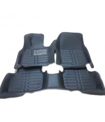 طقم دواسات 5D للسيارة 3 قطع - اسود مازدا 3 2018