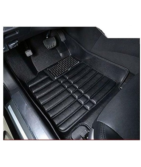 طقم دواسات 5D للسيارة 3 قطع - اسود رينو كادجار 