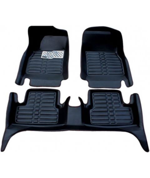 طقم دواسات 5D للسيارة 3 قطع - اسود رينو كادجار 