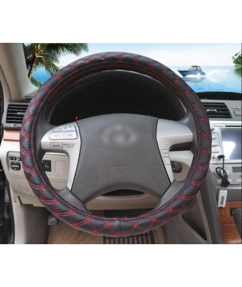 جراب طارة دريكسيون جلد اسود*احمر - وينى