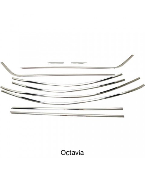 فريم نيكل لتحديد نوافذ السيارة لسيارة سكودا أوكتافيا A5