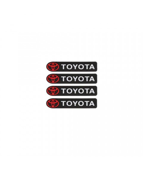 طقم صدادات حماية باب السيارة تويوتا ، 4 قطع