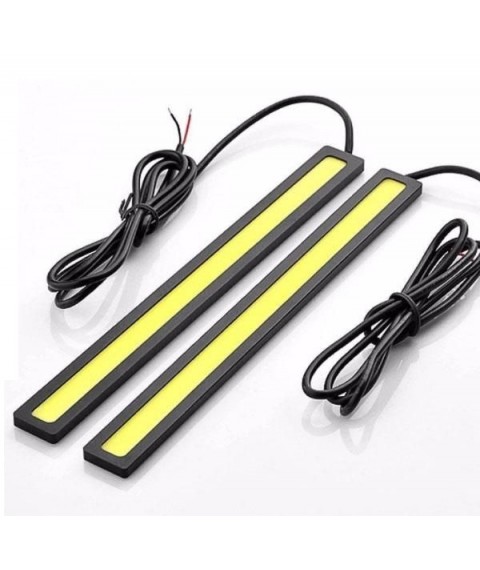 ضوء ليد ضباب نحيف 17 سم عدد 2 - ضد الماء - أبيض