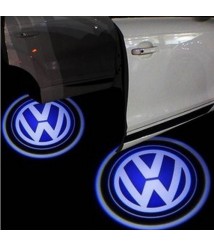 لوجو باب سيارة ظل ضوء فولكس - 2 قطعة