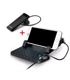 بادة سيلكون مزودة بشاحن  ايفون والاندرويد 2في1 مع سماعة بلوتوث اكمي 