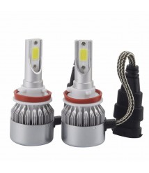 طقم ليد H3 قطعة واحدة C6 - ابيض