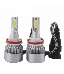 طقم ليد H3 قطعة واحدة C6 - ابيض