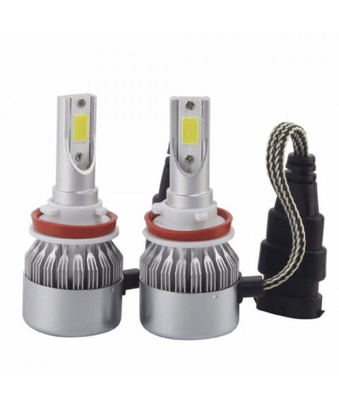 طقم ليد H3 قطعة واحدة C6 - ابيض