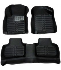 دواسات 5D للسيارة 3 قطع - اسود لسيارة لانوس