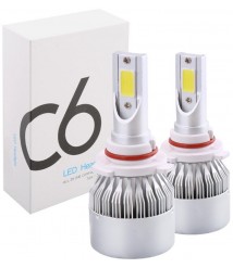 طقم لمبات ليد للمصابيح الامامية للسيارة H7