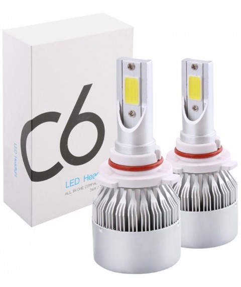 طقم لمبات ليد للمصابيح الامامية للسيارة H8/H9