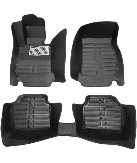 طقم دواسات 5D للسيارة 3 قطع - اسود bmw-X3 2018