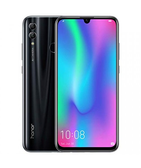 موبايل اونور10 Lite بشريحتي اتصال - 64 جيجا، رام 3 جيجا - 6.21 بوصة الجيل الرابع ال تي اي، اسود