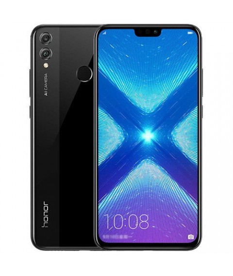 موبايل honor 8X -  ثنائي الشريحة - 128 جيجا -6.5 بوصة  - 4G - أسود