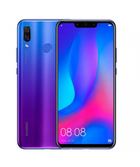 موبايل هواوي Nova 3 بشريحتي اتصال - 128 جيجا، 4 جيجا رام - 6.3 بوصة - بنفسجي