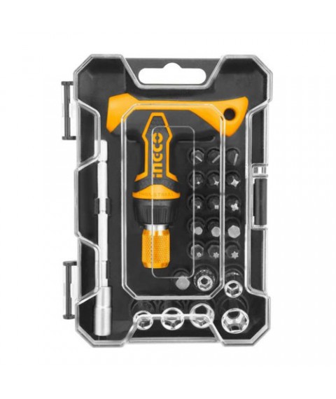 طقم مفك لقم 24 قطعة على شكل حرف تي من انكو HKSDB0188