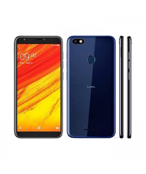 لافا Z91 - رامات 3 جيجا بايت - 32 جيجابايت - بصمة الاصبع - ازرق
