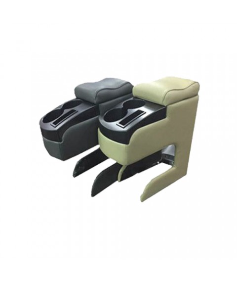 مخدع يد للسيارة 2 كوب - اسود 