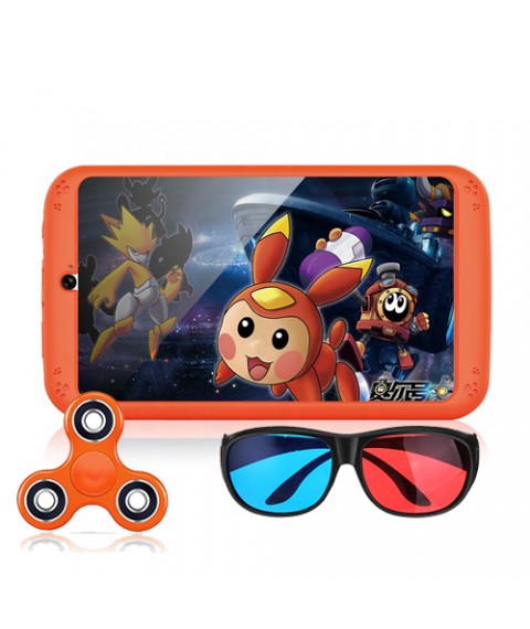 تابلت تعليمي للاطفال 7 بوصة اندرويد 6.0 ,1رام ,16جيجابايت من Celphy-اللون برتقالي